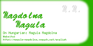 magdolna magula business card